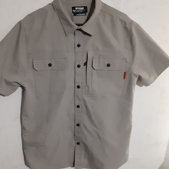 Off The Grid Men's Short Sleeve Button Down Shirt in Size L - Picture 2 of 5